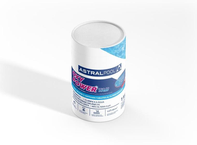 Imagem de Cloro oxypower 5 tabletes astralpool 1kg un2468 cl 5.1 subcl 50 ge iii