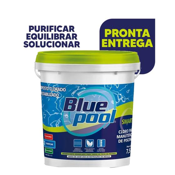 Imagem de Cloro para piscina 7,5 kg smart - bluepool