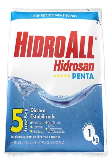 Imagem de Cloro Piscina Hidrosan Hidroall Penta 1kg