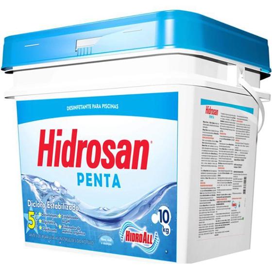 Imagem de Cloro Piscina Hidrosan Penta 10 Kg Hidroall