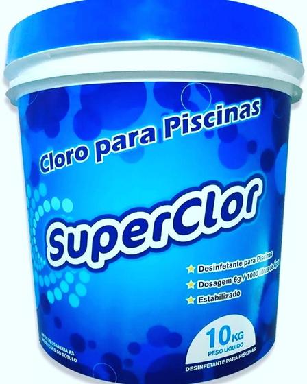 Imagem de Cloro SuperClor Estabilizado Granulado BD 10kg - ClorUp