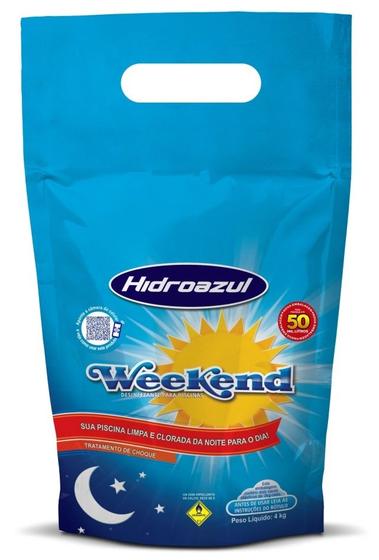 Imagem de Cloro Weekend Solução Água Verde Piscina 4kg - HidroAzul