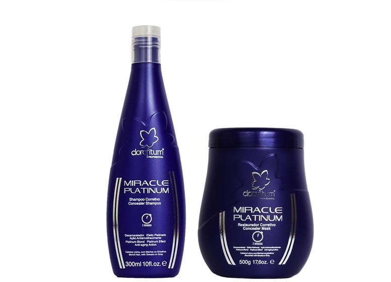 Imagem de Clorofitum Miracle Platinum Shampoo e Máscara