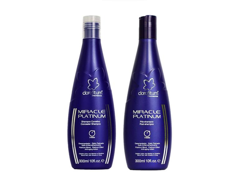 Imagem de Clorofitum Miracle Platinum Shampoo e Pós-Shampoo