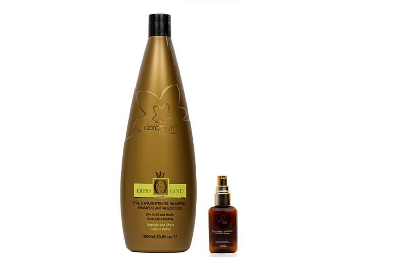 Imagem de Clorofitum Ouro 24 K Gold Shampoo e Cauterizador35 ml