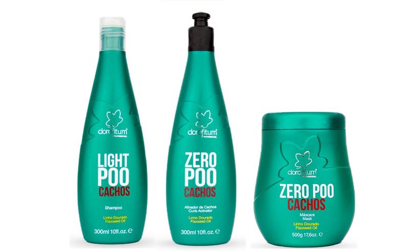 Imagem de Clorofitum Zero Poo Shampoo e Ativador de Cachos e Máscara