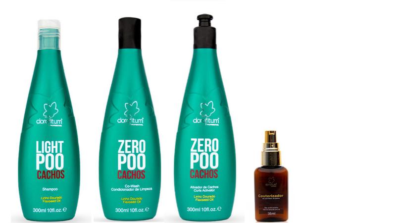 Imagem de Clorofitum Zero Poo Shampoo e Co-Wash e Ativador de Cachos e Cauterizador35 ml