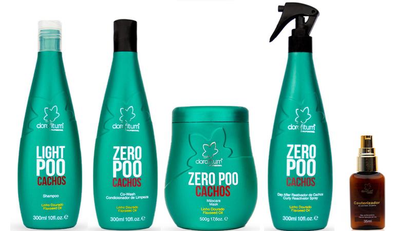 Imagem de Clorofitum Zero Poo Shampoo e Co-Wash e Máscara e Soro Day After e Cauterizador35 ml