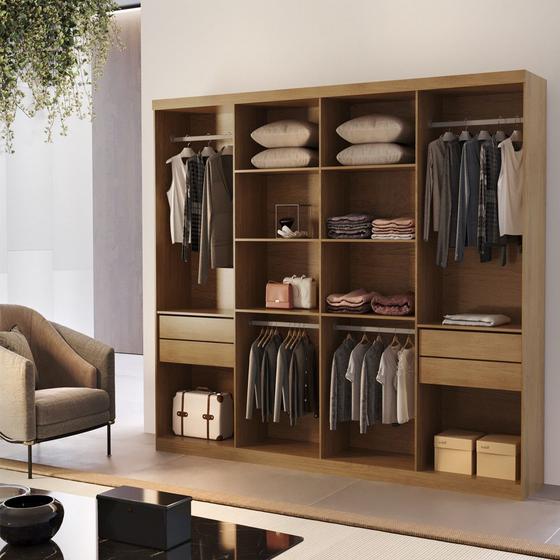 Closet Casal Hera Gold 4 gavetas 8 Prateleiras MDP Rufato é boa?