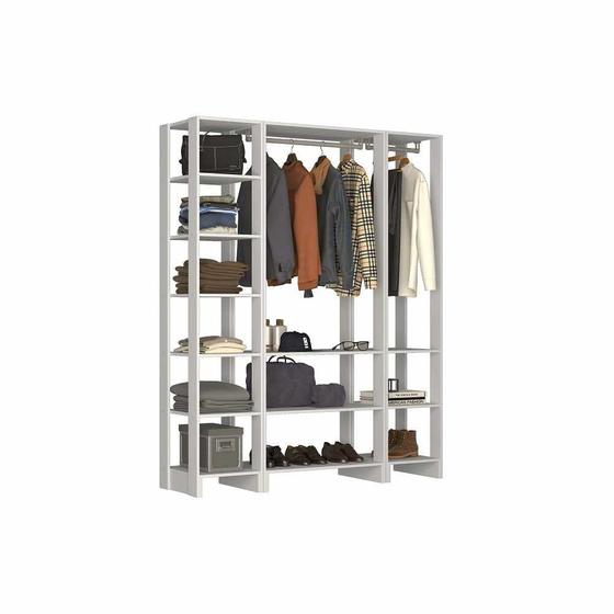 Imagem de Closet com 2 Cabideiros e 12 nichos EY101-4-5 Linha Yes Emovell