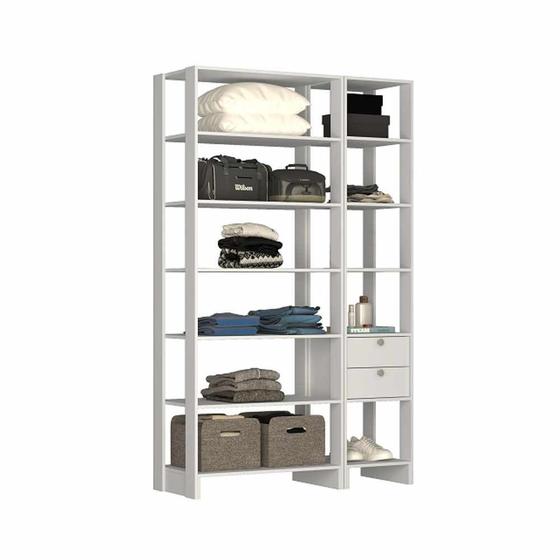 Imagem de Closet com 2 Gavetas e 11 Nichos EY103-106 Linha Yes Emovell