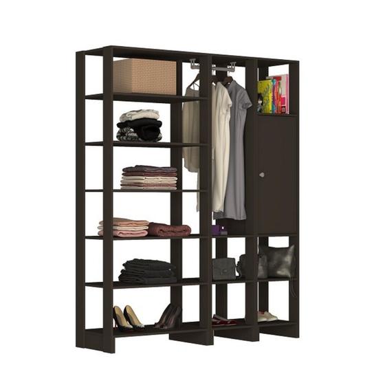 Imagem de Closet Multi Yes Com Cabideiro Porta e 12 Prateleiras Nova Mobile