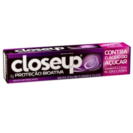 Imagem de Closeup creme dental proteção boativa sabor menta refrescante com 70g 