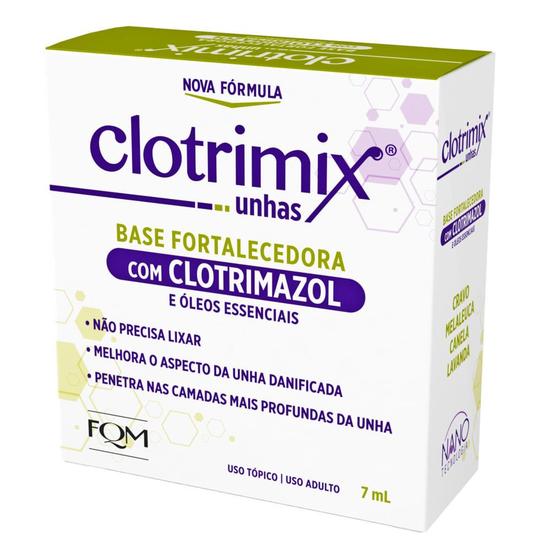 Imagem de Clotrimix Unhas 7ml - Base Fortalecedora com Clotrimazol e Nanotecnologia