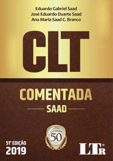 Imagem de CLT Comentada - 51ª Edição (2019) - LTR