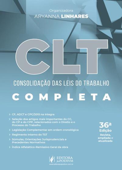 Imagem de Clt - Consolidacao das Leis do Trabalho - 41 Exame de Ordem