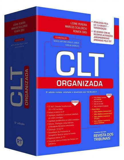 Imagem de Clt Organizada - REVISTA DOS TRIBUNAIS