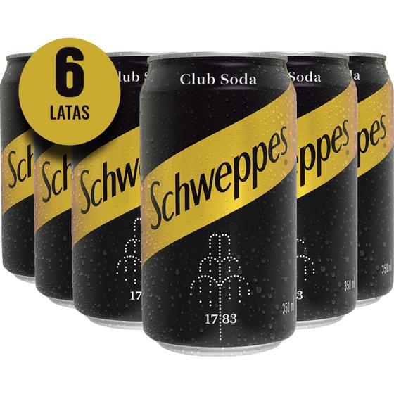 Imagem de Club Soda SCHWEPPES 350ml (6 Latas)