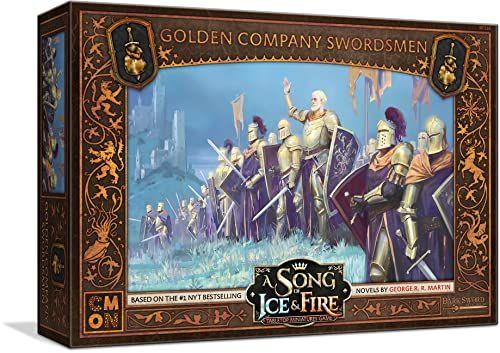 Imagem de CMON As Crônicas de Gelo e Fogo Tabletop Miniaturas Jogo Golden Company Swordsmen Unit Box  Jogo de estratégia para adolescentes e adultos  Idade 14+  2+ Jogadores  Tempo médio de reprodução 45-60 minutos  Feito