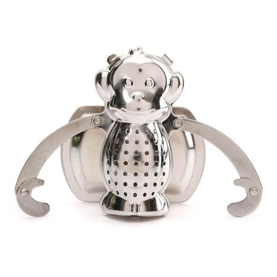 Imagem de Coador de chá de aço inoxidável Tea Infuser Monkey