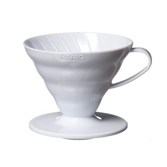 Imagem de Coador Hario V60 Acrílico Branco Tamanho 02