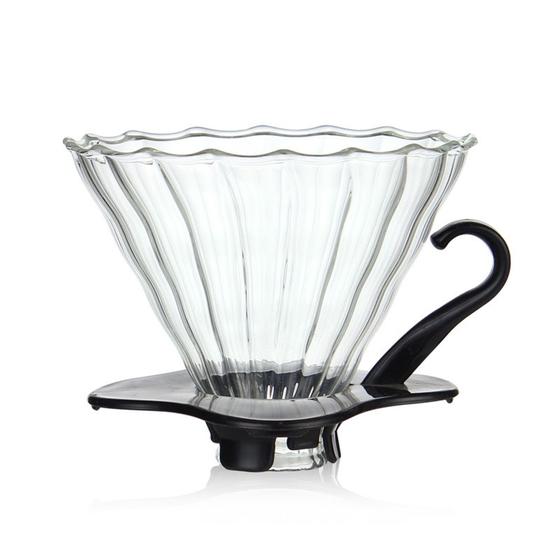 Imagem de Coador Suporte P/ Filtro De Café Tipo Hario V60-01 Vidro