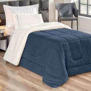 Imagem de Coberdrom Casal Dupla Face com Sherpa e Porta Travesseiros em Manta Soft 2,20m x 2,40m