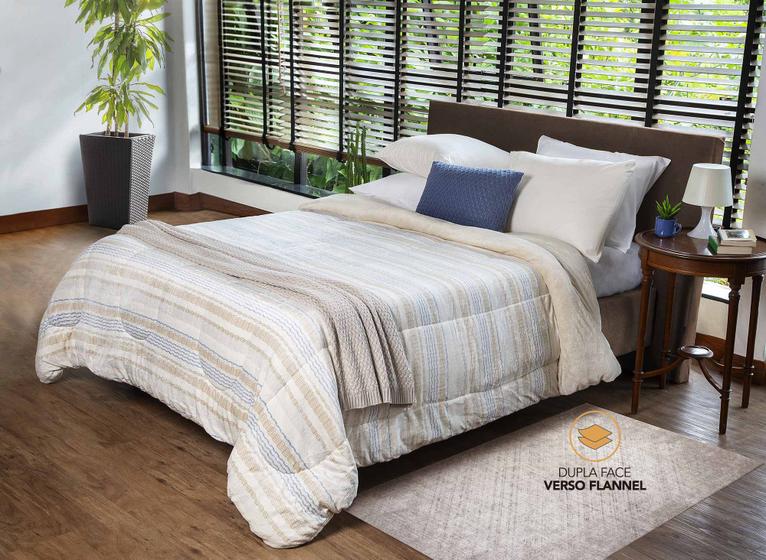 Imagem de Coberdrom Casal Dupla Face Estampada Polaris 2,00m x 2,20m