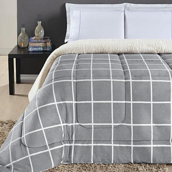 Imagem de Coberdrom Cobertor Brooklyn King Sherpa Manta Flannel
