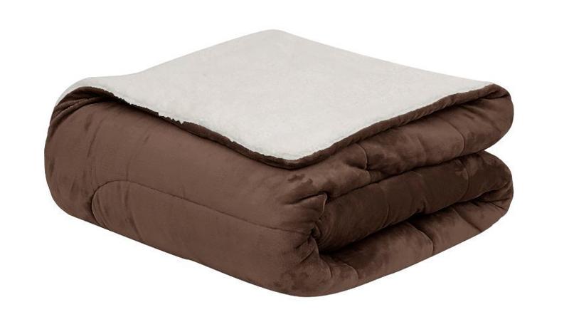 Imagem de Coberdrom Flannel Cappuccino Sherpa 2,45x2,20 Sultan