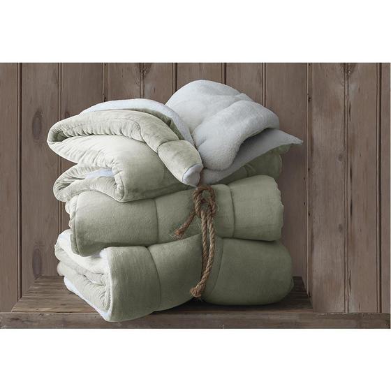 Imagem de Coberdrom Flannel Sherpa 130G 180X220Cm Linho Naturalle