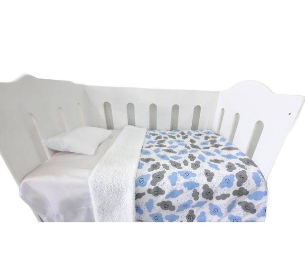 Imagem de Coberdrom Para Bebê Edredom Com Sherpa Para Berço Várias Estampas- Príncipe Baby