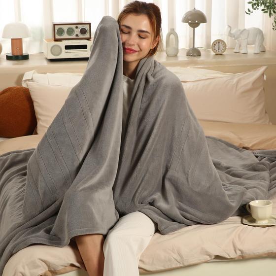 Imagem de Cobertor aquecido ESTINGO Twin Size com 5 níveis de aquecimento, luz 