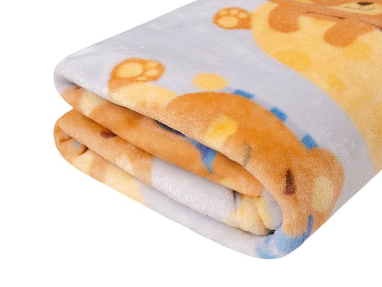 Imagem de Cobertor Bebe Estampado Macio Antialergico Baby Flannel Ursinho Bill 0,90mx1,10m Etruria