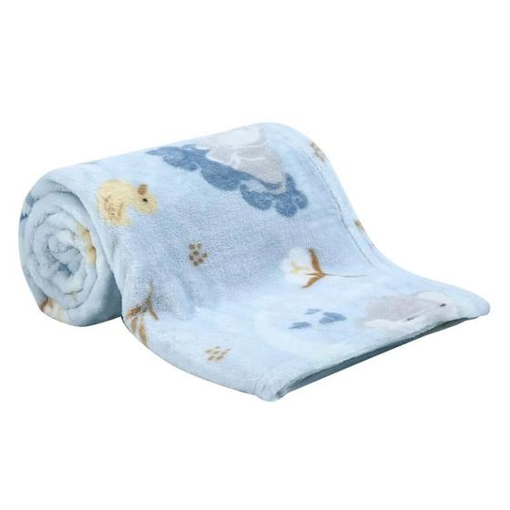 Imagem de Cobertor Bebê Estampado Macio Antialérgico Camesa Microfibra