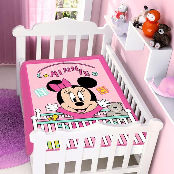 Imagem de Cobertor Bebê Jolitex Disney Minnie Bercinho 90 cm x 1,10 m