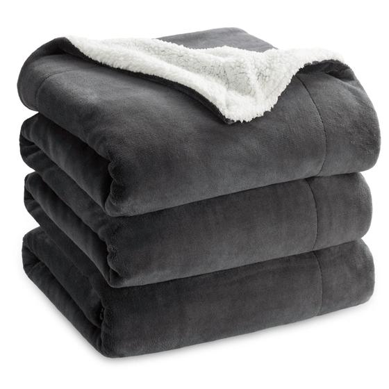 Imagem de Cobertor Bedsure Sherpa Fleece King Size grosso e quente