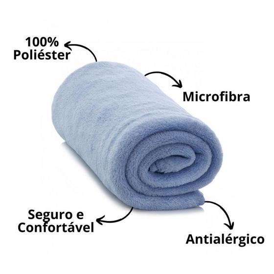 Imagem de Cobertor camesa manta em microfibra antialergica sono bebe - MBBIMPORTS