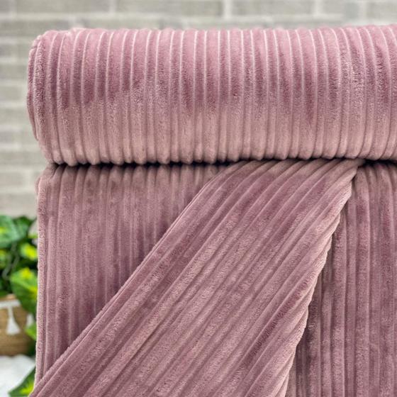 Imagem de Cobertor Casal Stripes Texturizado Habitat  Rose