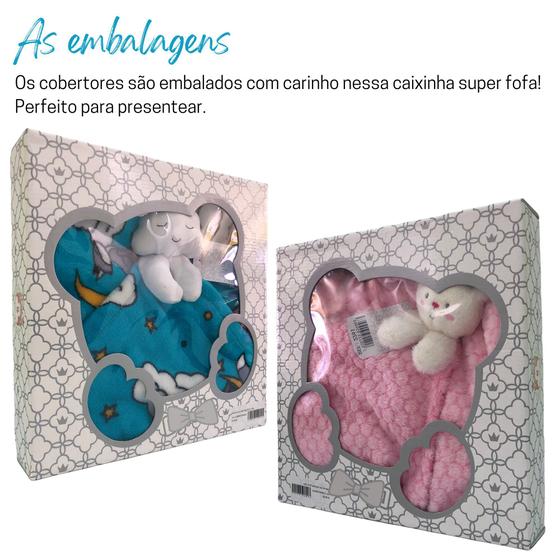 Imagem de Cobertor com Naninha Manta Bebê Microfibra
