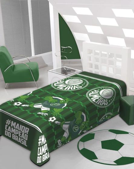 Imagem de Cobertor Com Sherpa Microfibra Palmeiras 2,00X1,50M Jolitex