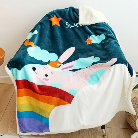 Imagem de Cobertor de Bebê Plush Antialérgico com Sherpa