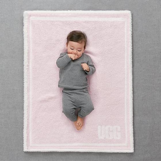 Imagem de Cobertor de Bebê UGG Anabelle Sherpa Plush - Rosa (31x41cm)