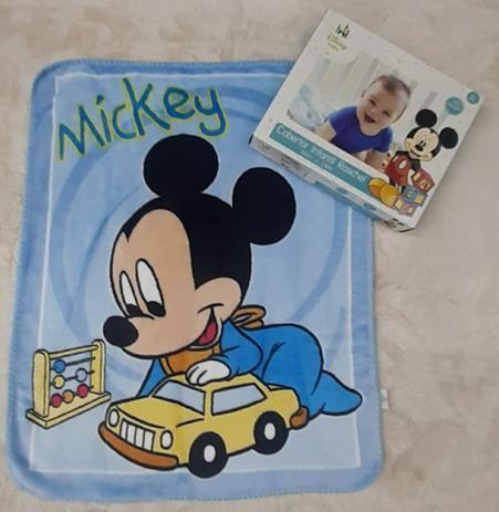 Imagem de Cobertor Disney Mickey Carrinho Raschel Antialérgico Azul Licenciado