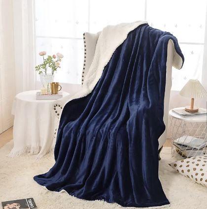 Imagem de Cobertor dupla face casal queen  manta  / sherpa  super macio 2,40m x 2,20m excelente qualidade! várias cores