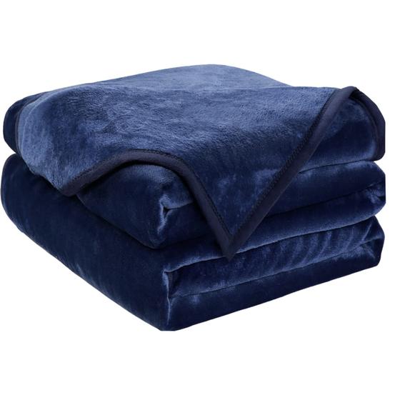 Imagem de Cobertor Easeland Microplush - Leve e Aveludado - Azul Escuro