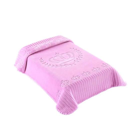 Imagem de Cobertor Hipoalergênico Bebê Colibri Relevo- Rosa