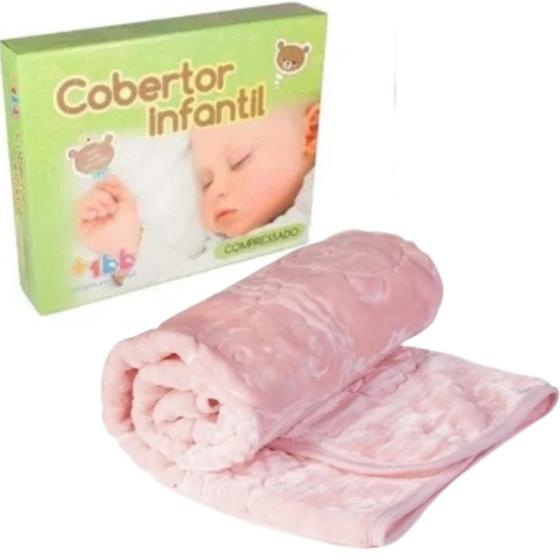 Imagem de Cobertor Infantil Compressado Menina Alto Relevo 0,90 X 1,05
