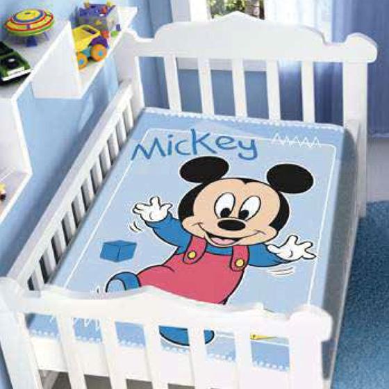 Imagem de Cobertor Infantil Menino Antialérgico Dysney Baby Jolitex Ternille Mickey