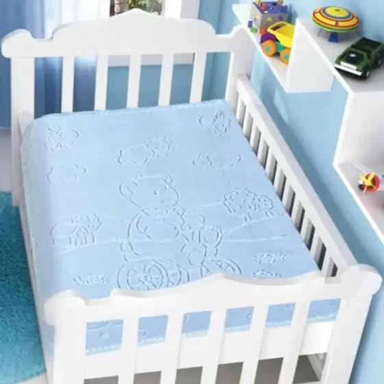 Cobertor infantil raschel com relevo touch texture jolitex Menor preço em Cobertor infantil raschel com relevo touch texture jolitex